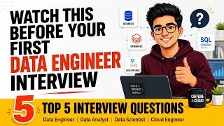 Thumbnail: Top 5 Data Engineering Interview Questions I Was Actually Asked (With Answers)