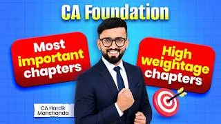 Thumbnail: Bas Pass krado🙏 |   ABC Analysis | High Weightage Chapters - CA Foundation | CA Hardik Manchanda |