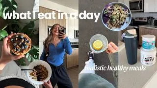 Thumbnail: WHAT I EAT IN A DAY | easy, healthy + high protein meals