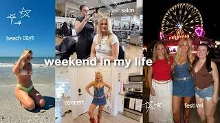 Thumbnail: weekend in my life!! - concert, beach day, hair salon & strawberry festival