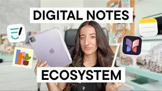Thumbnail: my digital notebook ecosystem 📝 how I use my iPad to journal daily & organize my life