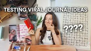Thumbnail: I’ve NEVER tried these viral JOURNAL IDEAS before 🙈 (cross writing, interactive spreads & more)