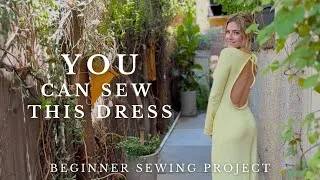 Thumbnail: Sewing a BEGINNER FRIENDLY Backless Dress - For Real, Anyone Can Sew This! 
