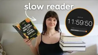 Thumbnail: How many books can I read in 12 hours as a slow reader? | 12 Hour Reading Challenge