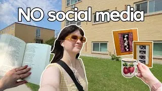 Thumbnail: my week without social media: reading, baking, and DIY crafts