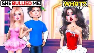 Thumbnail: I Made a Girl MAD and Her BOYFRIEND JOINED in Dress to Impress!