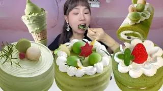 Thumbnail: ASMR | 🍰 All chocolate matcha fruit cream cakes 🍰 #mukbang #cake #food #eating #eatingshow #foodie