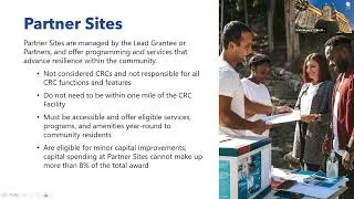 Thumbnail: CRC Implementation Grant Application Components Overview