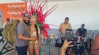 Thumbnail: Revelers have started arriving for Saint Lucia Carnival 2026