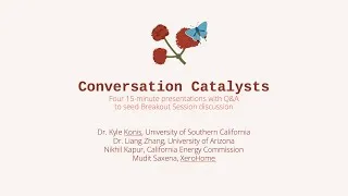 Thumbnail: CalBEM 2025 Conversation Catalysts: Four 15 minute presentation with Q+A