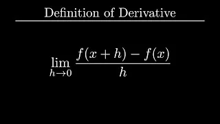 Thumbnail: Calculus #3 Definition of Derivative | Manim |