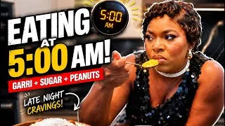 Thumbnail: 5:00 AM hunger is real😅Nothing beats a bowl of garri with sugar and crunchy peanuts, Who else🤔