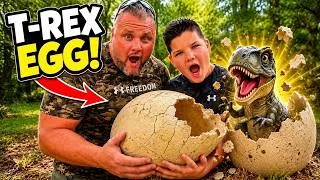 Thumbnail: We Found a GIANT Dino Egg Hatching Right Now! 🥚