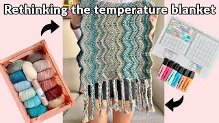 Thumbnail: Crocheting a temperature blanket, but make it sporty