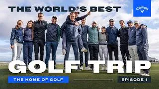 Thumbnail: The World’s Best Golf Trip - Episode 1 | Fore Bros, Andy Murray, Georgia Ball take on St Andrews