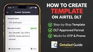 Thumbnail: How to Do Airtel template Registration On DLT Platform