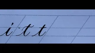Thumbnail: Learn Calligraphy Copperplate lowercase t