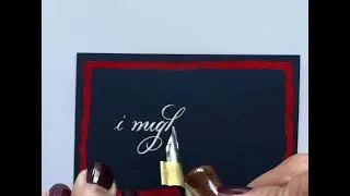 Thumbnail: Lettering a Heated Rivalry quote - i might open