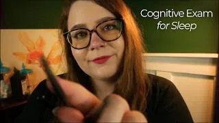Thumbnail: Full Cognitive Examination for Sleep (Neurological Tests, Attention/Memory) 🩺 ASMR Medical Roleplay