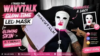 Thumbnail: I Tried the Wavytalk Glowtime LED Mask for Glowing Skin… Is It REALLY Worth It? ✨