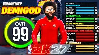Thumbnail: This PLAYMAKING GLASS CLEANER BUILD is going to DOMINATE NBA 2K27! BEST PLAY GLASS BUILD!!