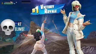 Thumbnail: I'm More of A Winter Gal 🏂 | Fortnite ZB Solo Squads | 47 Eliminations!