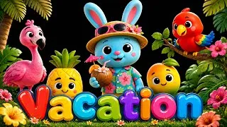 Thumbnail: Calm Bunny Vacation🌴– High Contrast Sensory Video for Babies & Toddlers