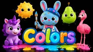 Thumbnail: Calm Bunny Colors 🌈 | Educational Sensory Video for Babies & Toddlers