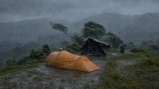 Thumbnail: An Unusual HEAVY RAIN During the Dry Season with SAFEST tent - NOT SOLO Camping in Heavy Rain