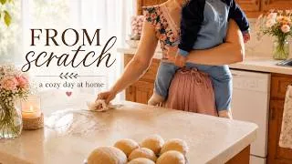 Thumbnail: Baking Bread from Scratch on a Quiet Morning with My Baby | Slow Living, Silent Vlog