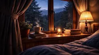 Thumbnail: Woke Up at 3AM? Drift Back to Sleep with Rain Outside the Window (8 Hours, No Music)