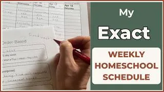 Thumbnail: My Exact Weekly Homeschool Schedule (Real Week Walkthrough)