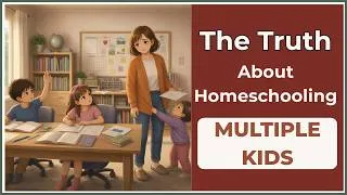 Thumbnail: The Truth About Homeschooling Multiple Kids (And How to Keep Your Sanity)