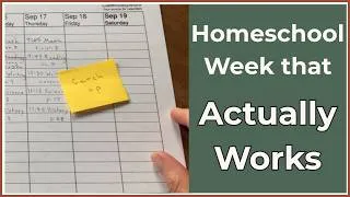 Thumbnail: How to Create a Homeschool Week That Actually Works (Even When Life Is Chaotic)
