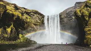 Thumbnail: Quiet Music For Reading in the Classroom - Relaxing Waterfall, calm music for reading books