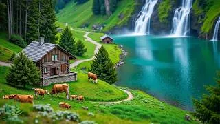 Thumbnail: Calming Nature Sounds🍀Calming Sounds to Stress Relief & Find Inner Peace, Peaceful Mountain Meadow