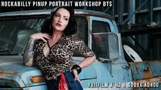 Thumbnail: Rockabilly Pinup Portrait Workshop BTS - Godox AD400