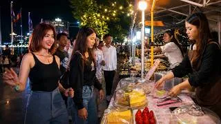 Thumbnail: Phnom Penh Riverside Street Food Tour 🇰🇭 Best Cambodian Night Market & Local Food Adventure