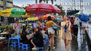 Thumbnail: Walking Street [4K] Under Rain Phnom Penh & Hidden Gems Cambodian Street-Food 2026