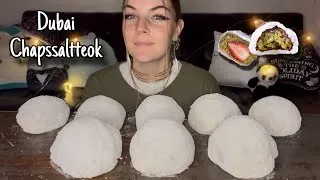 Thumbnail: DUBAI CHOCOLATE CHAPSSALTTEOK MUKBANG! 찹쌀떡 (Vegan) (No Talking)