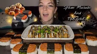 Thumbnail: SPAM MUSUBI AND TAKOYAKI MUKBANG! (Vegan) (No Talking)