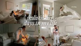 Thumbnail: spend a real day with me, 5am mornings, cleaning, cooking, working out, healthy habits ✨