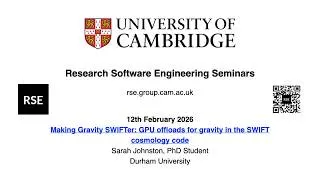 Thumbnail: Making Gravity SWIFTer: GPU offloads for gravity in the SWIFT cosmology code