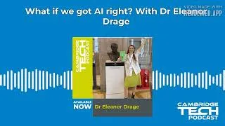Thumbnail: What if we got AI right? With Dr Eleanor Drage