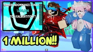 Thumbnail: Random Person Gets Donated 1 MILLION ROBUX!!