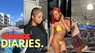 Thumbnail: Cammie's Summer Diaries ᡣ𐭩ྀིྀི₊ ⊹| Pool Party, I got a Bob!, Hair, Gym, etc. | Cammie Wammie
