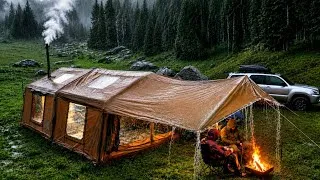 Thumbnail: EXTREME CAMPING IN A HUGE TENT DURING A HEAVY RAINSTORM