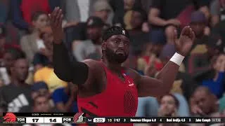 Thumbnail: NBA 2K25 (PS5) Simulation: Portland Trail Blazers vs. Toronto Raptors 3/16/2025