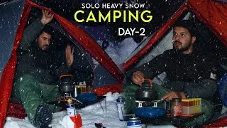 Thumbnail: Solo Riverside Camping In Heavy Snow 🌧️ | Stuck In Extreme Cold Weather | Snow Camping In India 