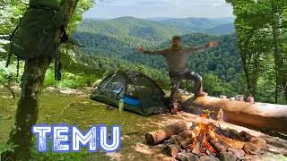 Thumbnail: Camping in the Appalachian Mountains with ONLY TEMU items